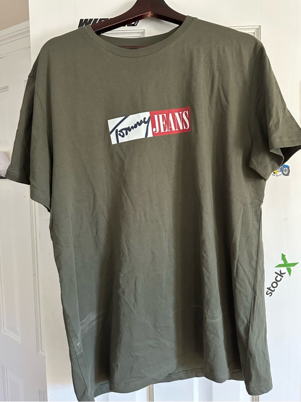 Tommy Hilfiger Olive Green Logo Graphic Tee